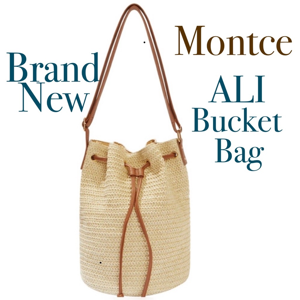 Brand New! MONTCE SWIM Ali Bucket Bag 🏝️ Fabulous Summer Tote Beach Vacay 🏝️